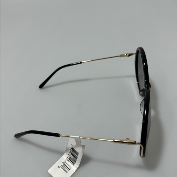 Chloe Elys Acetate 58MM Round Sunglasses Black Gold main image 7